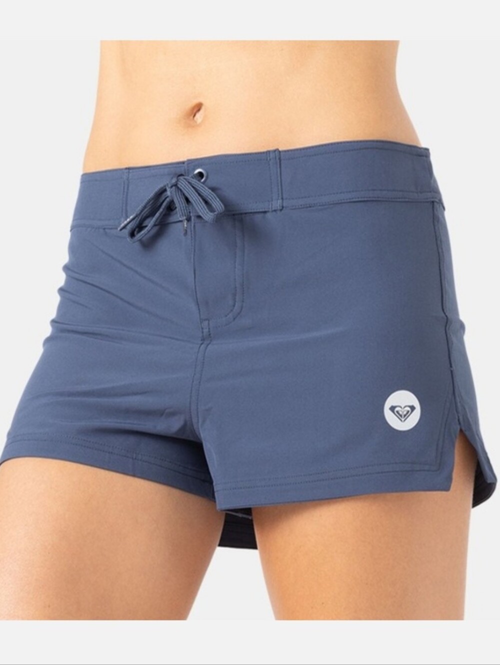 Roxy Women's Slate Blue Athletic Drawstring Shorts